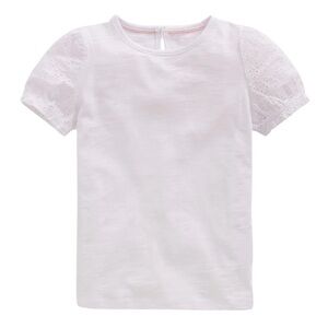 NWT Mini Boden 11-12 Broderie Mix Tee